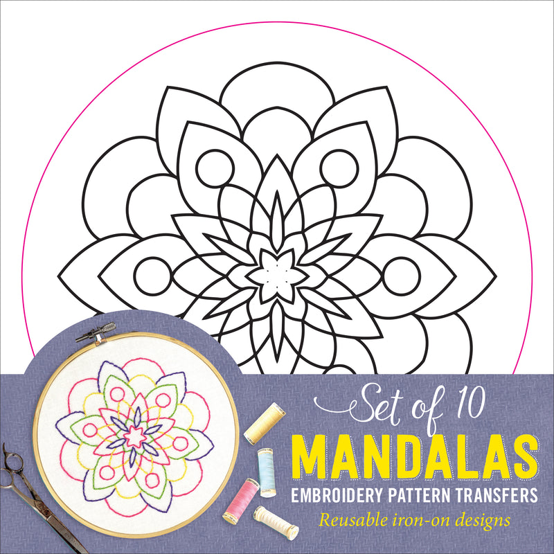 Mandalas Embroidery Transfers