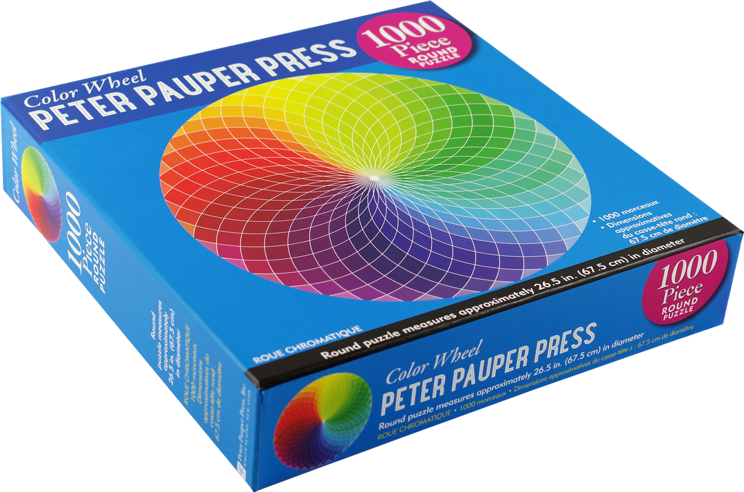 Color Wheel Round Jigsaw Puzzle – Peter Pauper Press
