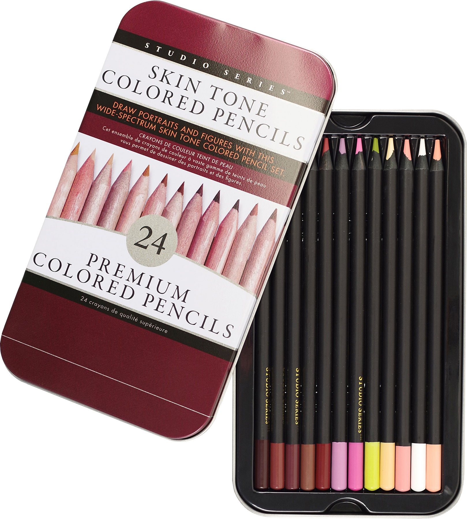 Studio Series Deluxe Colored Pencil Set (Set of 50): 9781441321343: Peter  Pauper Press: Books 