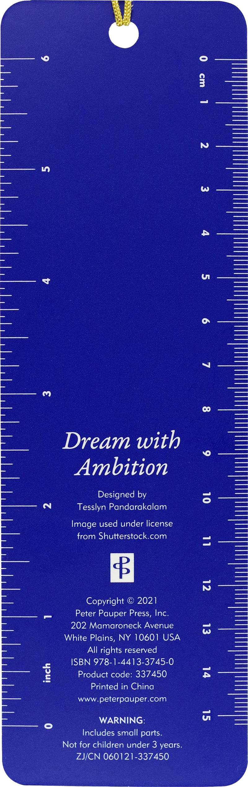 Dream with Ambition Beaded Bookmark