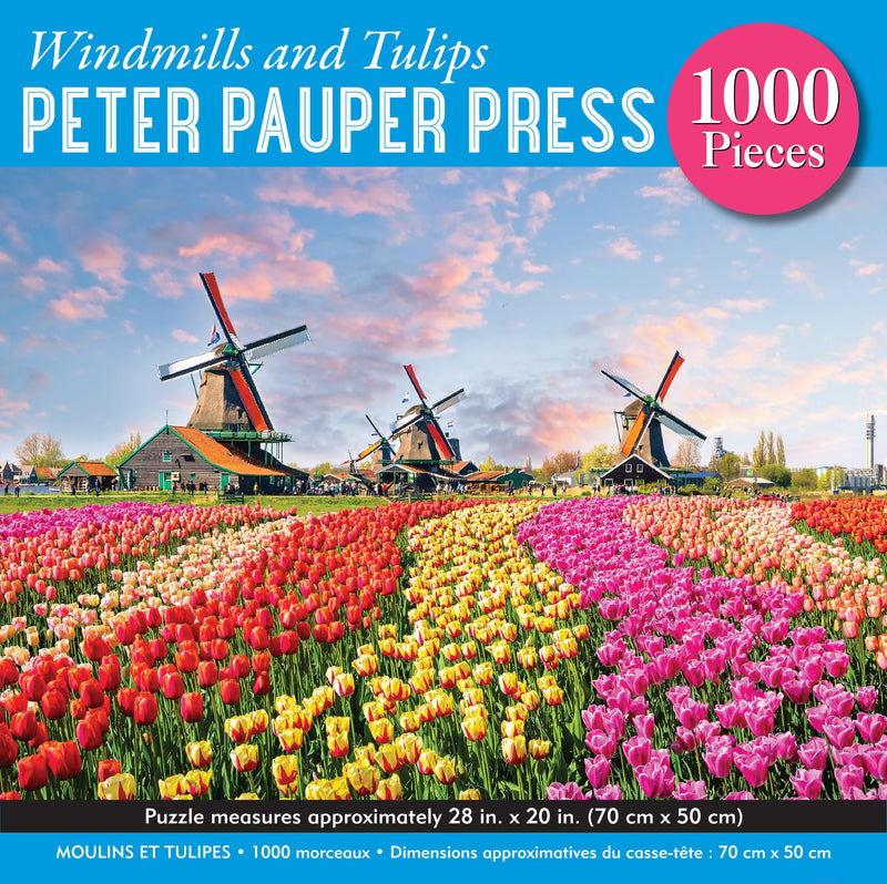 Windmills and Tulips Jigsaw Puzzle