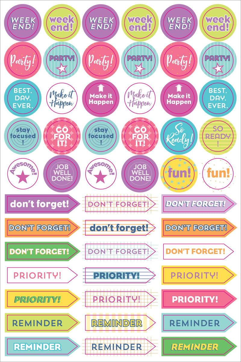 Essential 2019 Weekly Planner Stickers - She Believed She Could (Set of 160  Stickers): 9781441328700: Peter Pauper Press: Office Products 