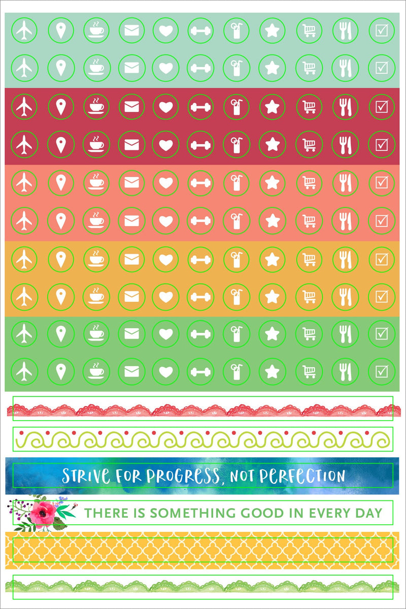Family Time Planner Stickers - Nini Frog [1250] – Sweet Ava's Paper
