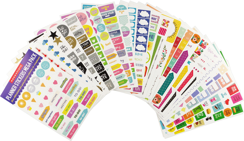 Essentials Planner Stickers for Dotted Journals (Set of 550+ stickers.  Great for bullet journaling, weekly planners, and notebooks): Peter Pauper  Press: 9781441328731: : Office Products