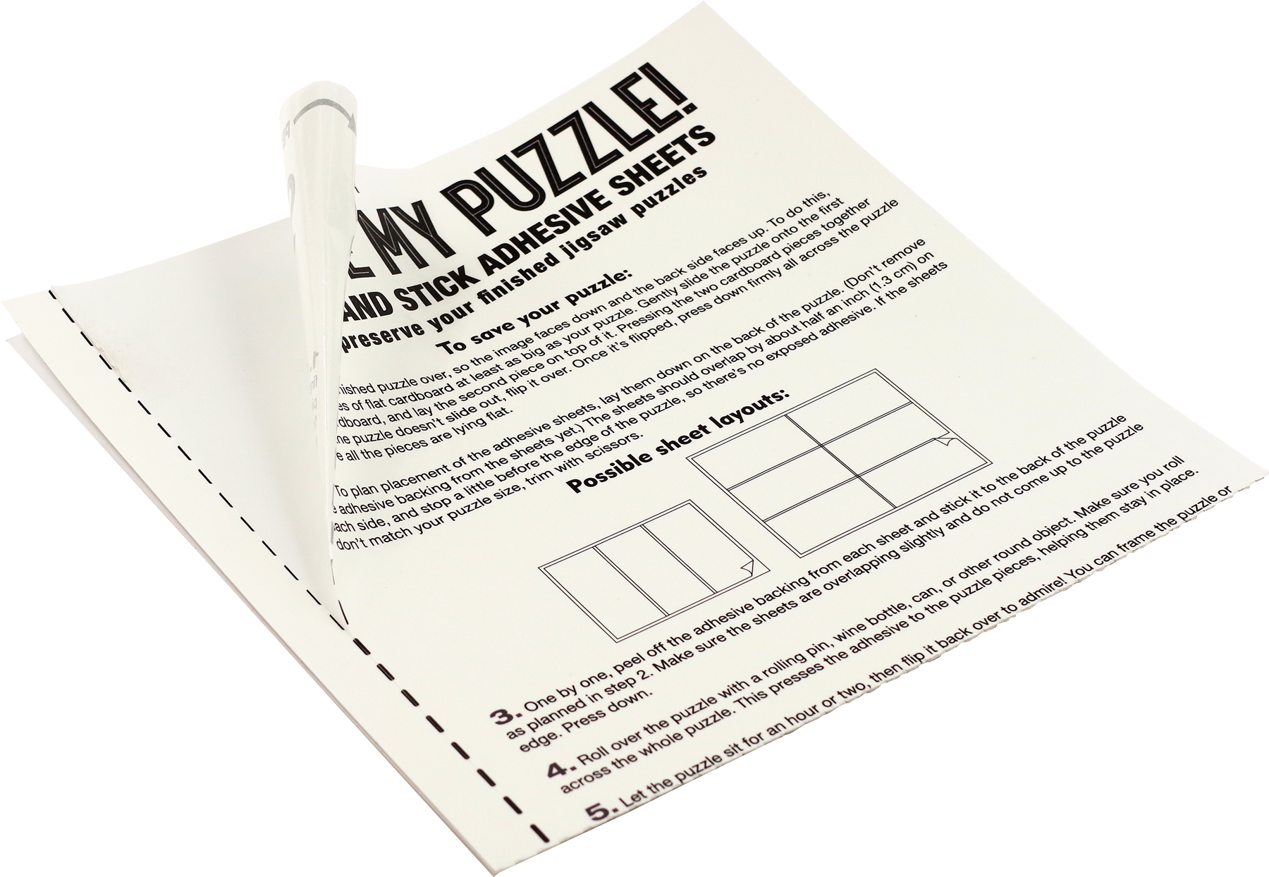 Save My Puzzle! Peel and Stick Adhesive Sheets – Peter Pauper Press