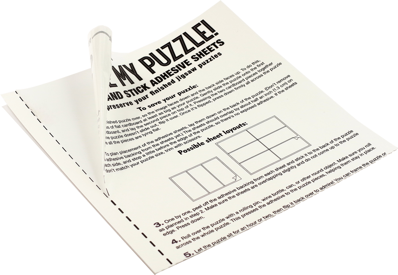 Save My Puzzle! Peel and Stick Adhesive Sheets