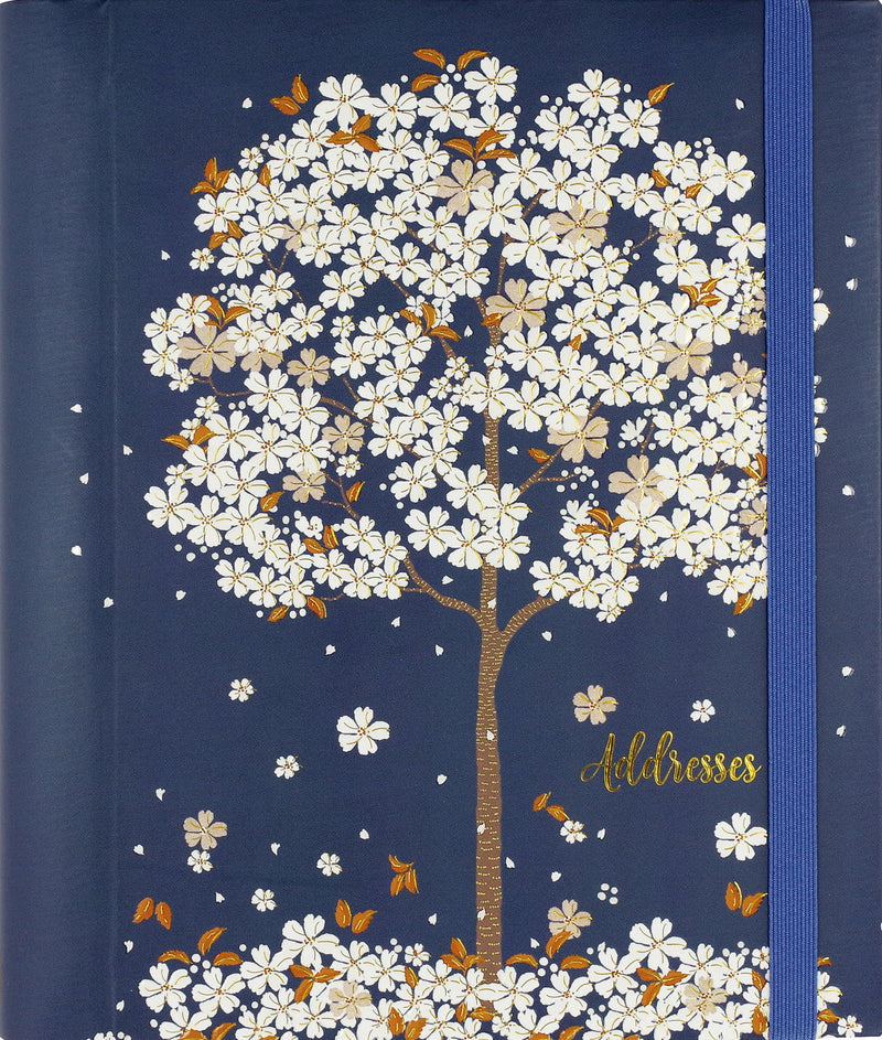 Falling Blossoms Large Address Book