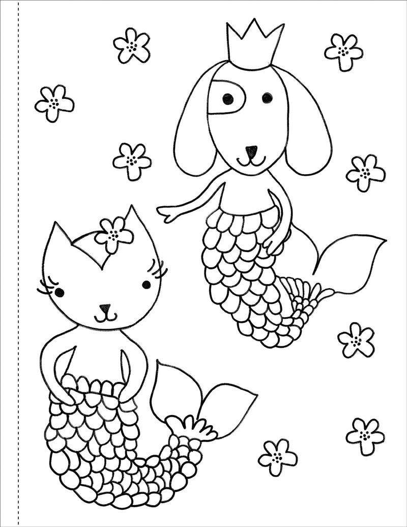 Mermaids Coloring Book!