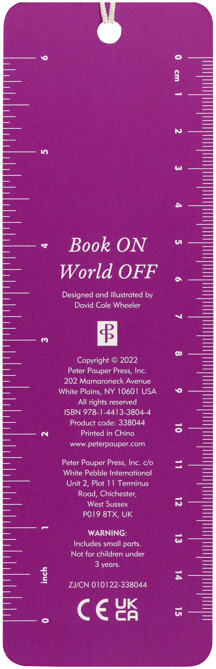 Book On / World Off Beaded Bookmark – Peter Pauper Press