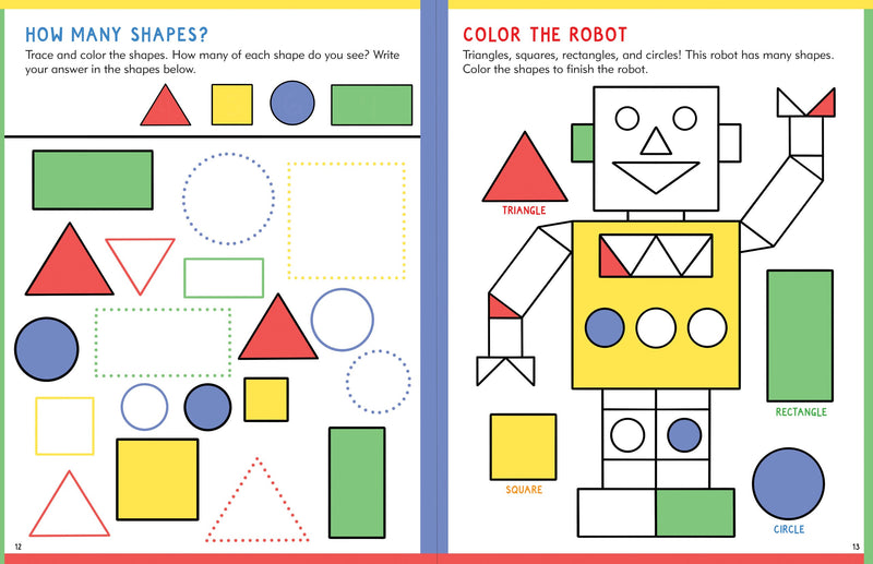 ABC 123 Preschool Activity Book