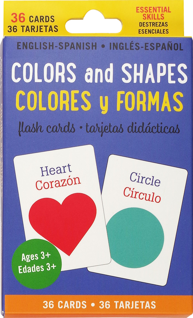 Bilingual English-Spanish Colors & Shapes Flash Cards