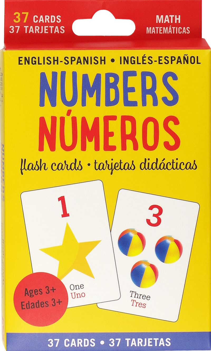 Bilingual English-Spanish Numbers Flash Cards