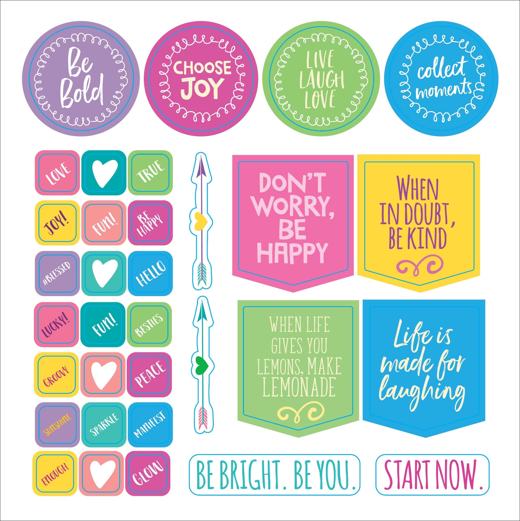 Whatever You Say! A Words and Phrases Sticker Book – Peter Pauper Press