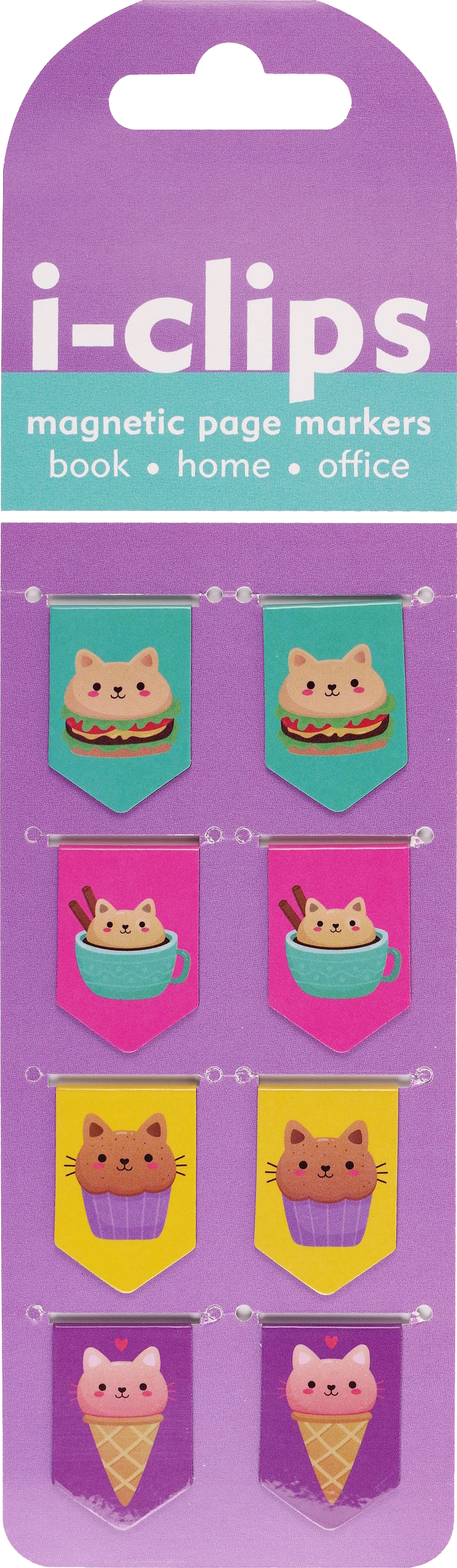 Kawaii Cats i-clips Magnetic Page Markers