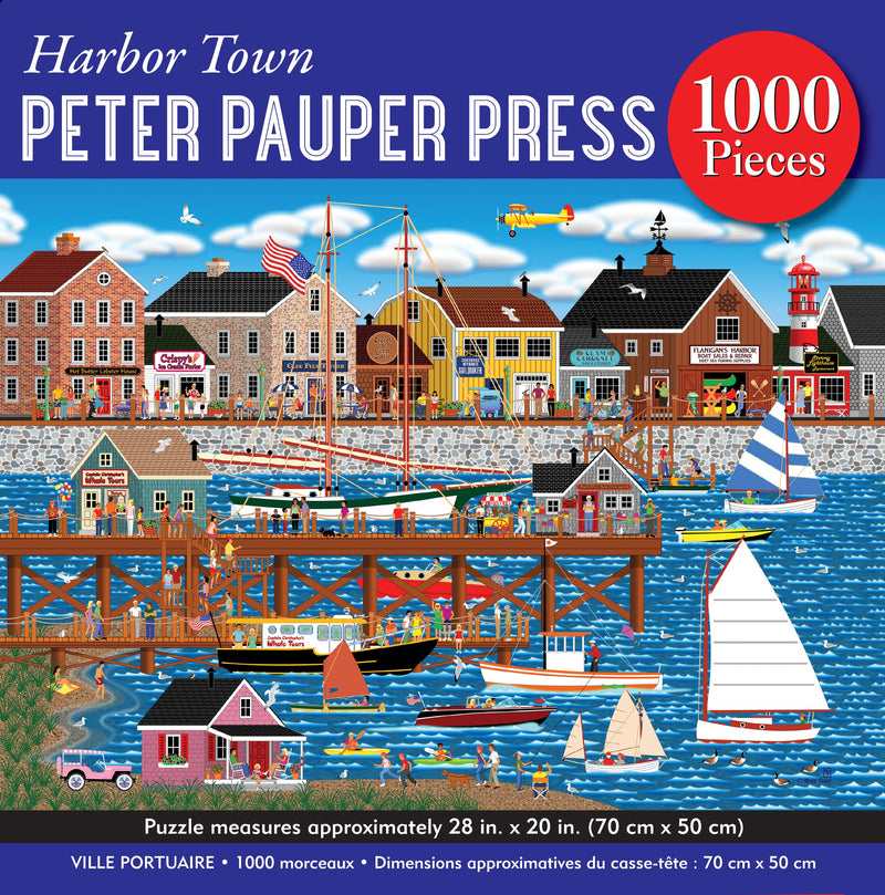 Harbor Town 1000 Piece Jigsaw Puzzle