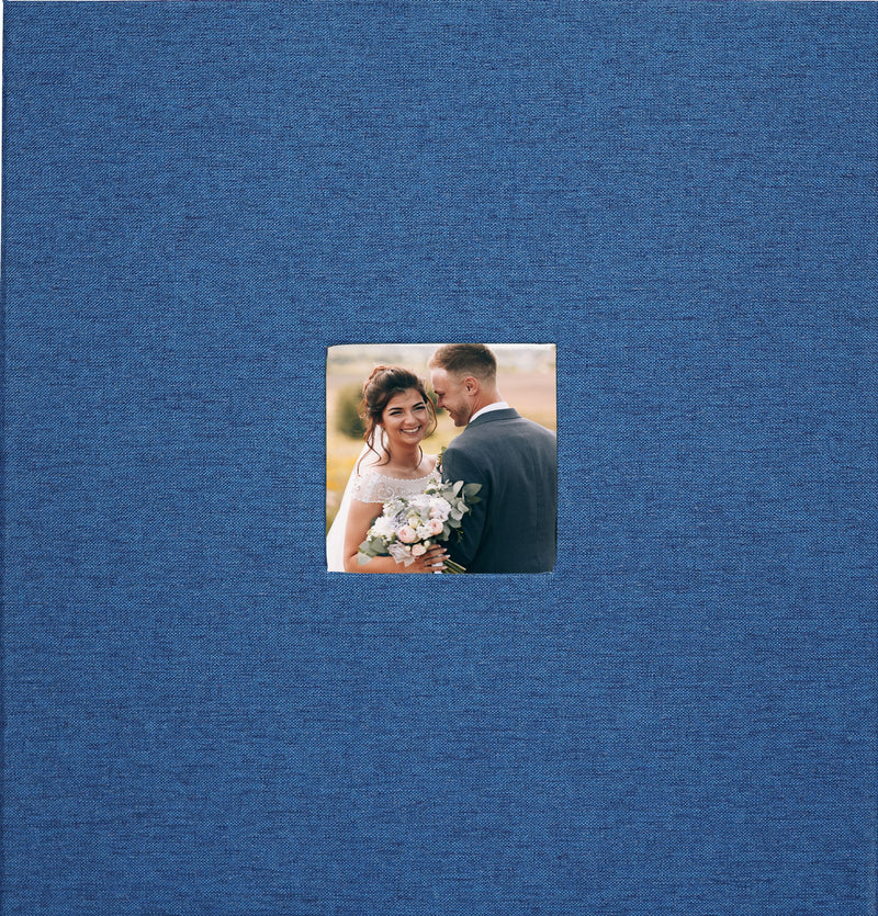 Blue Linen Photo Album (40 Self-Adhesive Pages)