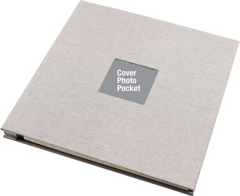 Gray Linen Photo Album (40 Self-Adhesive Pages)