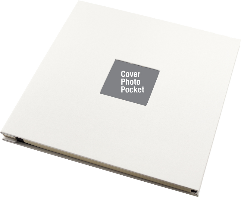White Linen Photo Album (40 Self-Adhesive Pages)