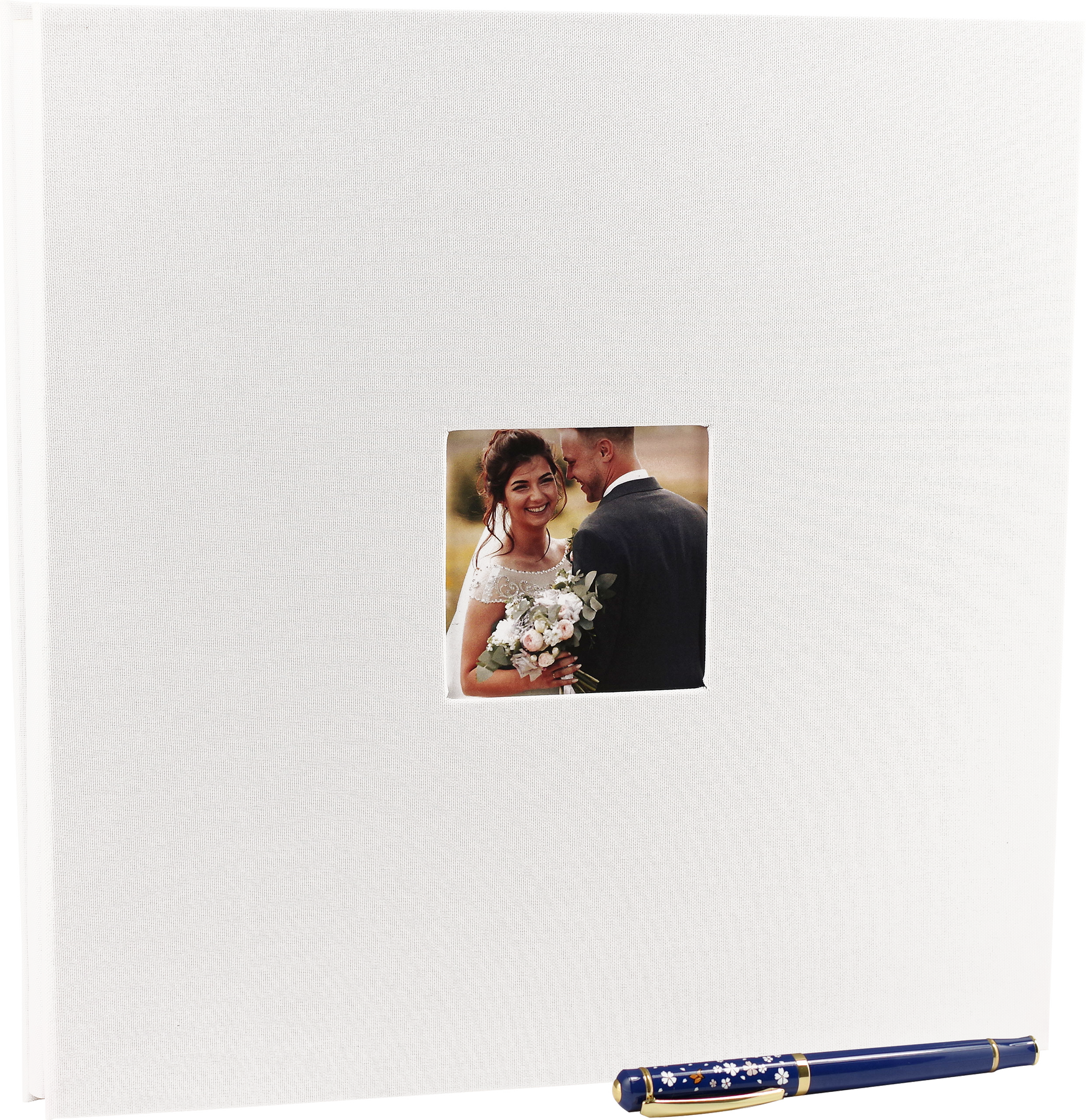 Black Linen Photo Album (40 Self-Adhesive Pages) – Peter Pauper Press
