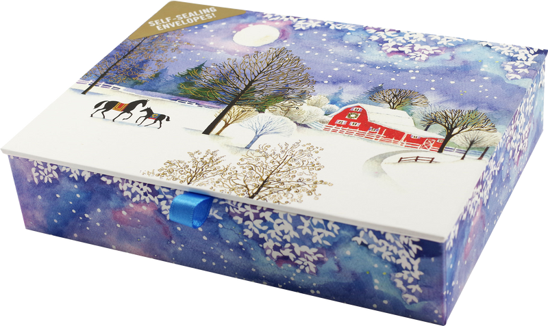 A Winter Farm Deluxe Boxed Holiday Cards