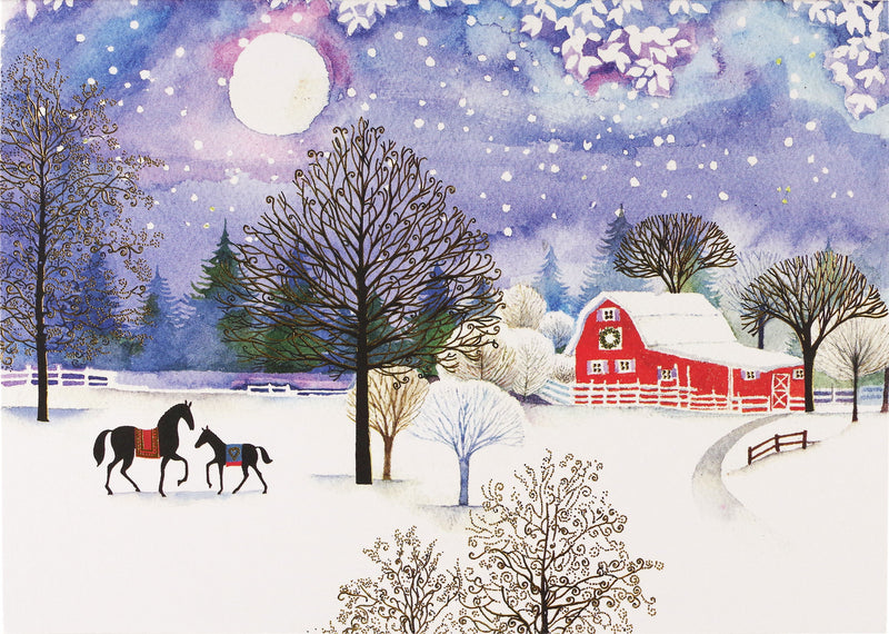 A Winter Farm Deluxe Boxed Holiday Cards