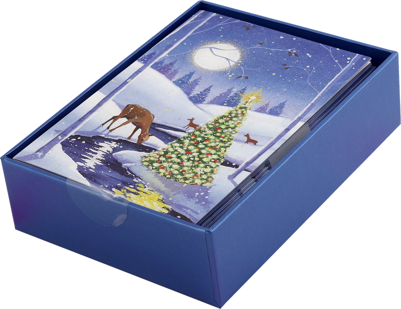 Tranquil Stream Small Boxed Holiday Cards
