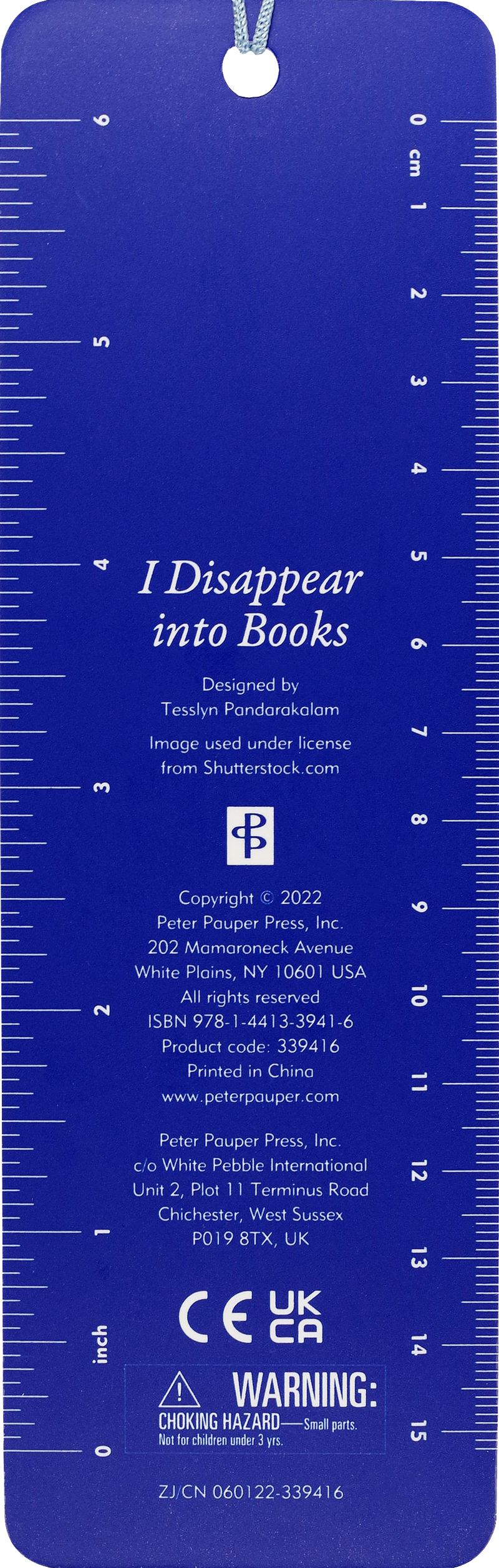 I Disappear into Books Beaded Bookmark