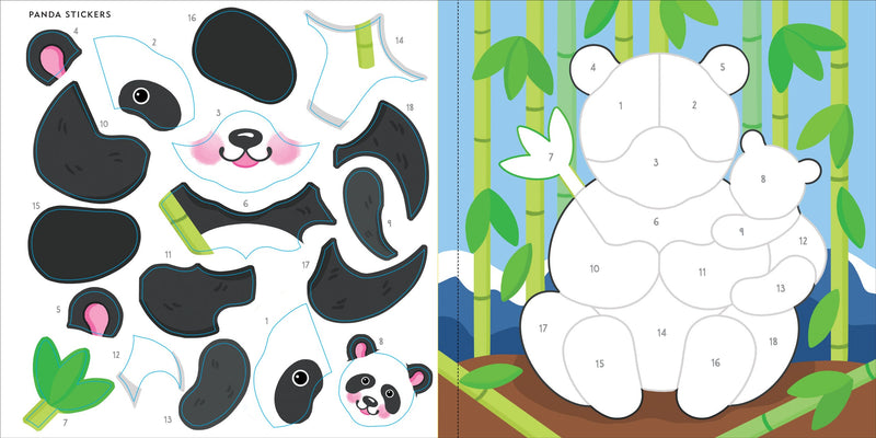 My First Color-by-Sticker Book -- Wild Animals