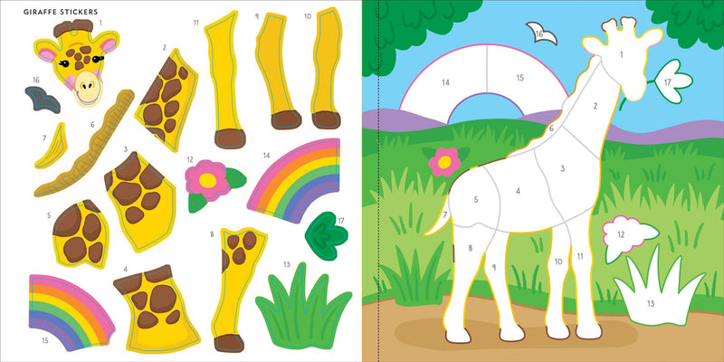 My First Color-by-Sticker Book -- Wild Animals