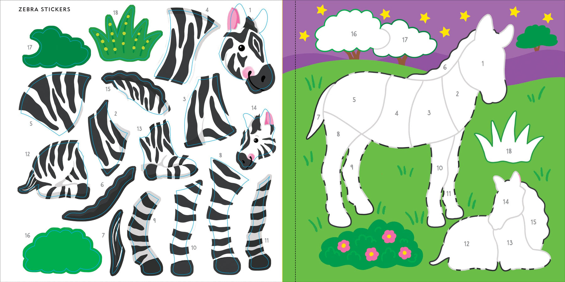 4 pieces Children Animal stickers – MyFirstApp.com