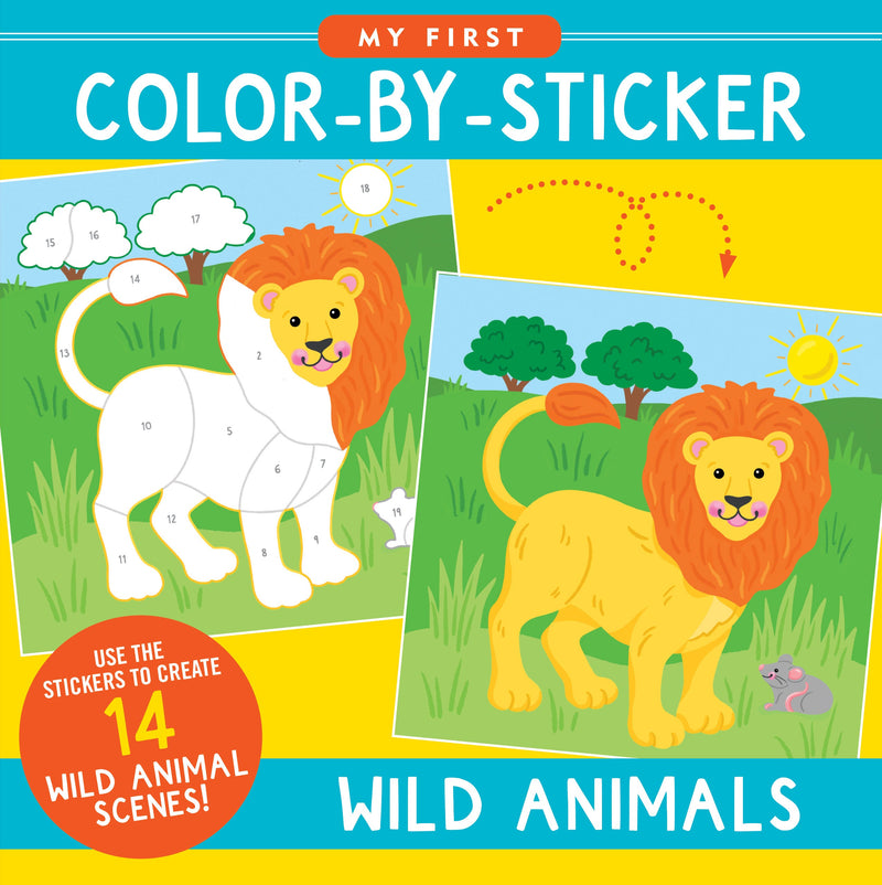 My First Color-by-Sticker Book -- Wild Animals