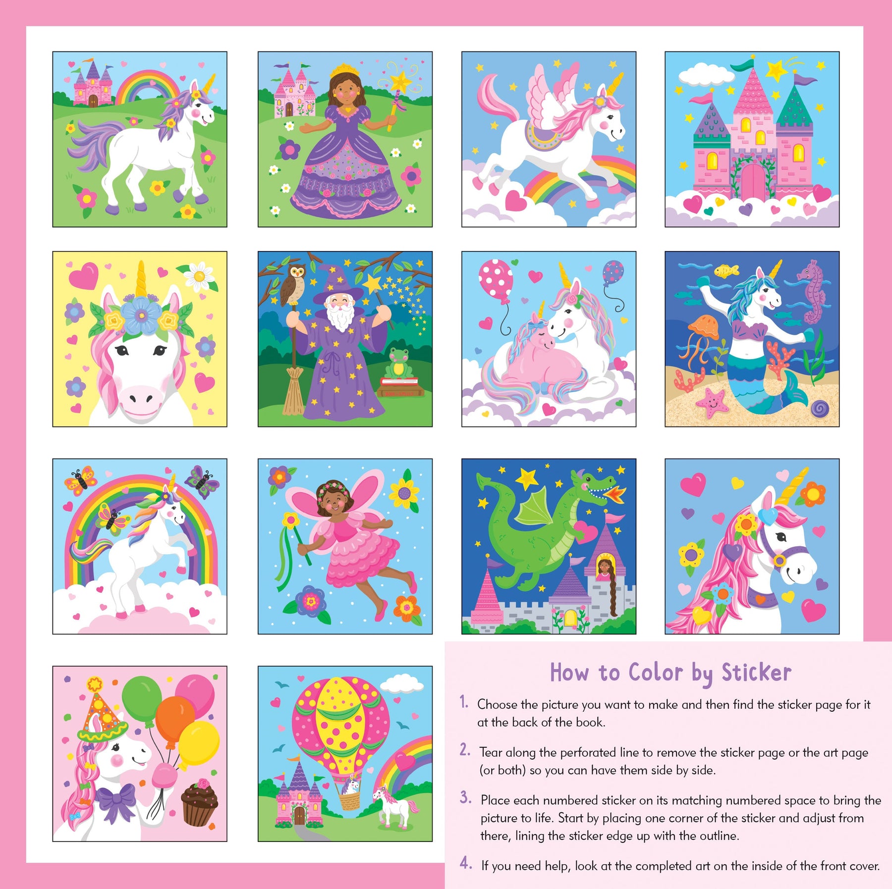 My First Color-by-Sticker Book -- Unicorns & More – Peter Pauper Press