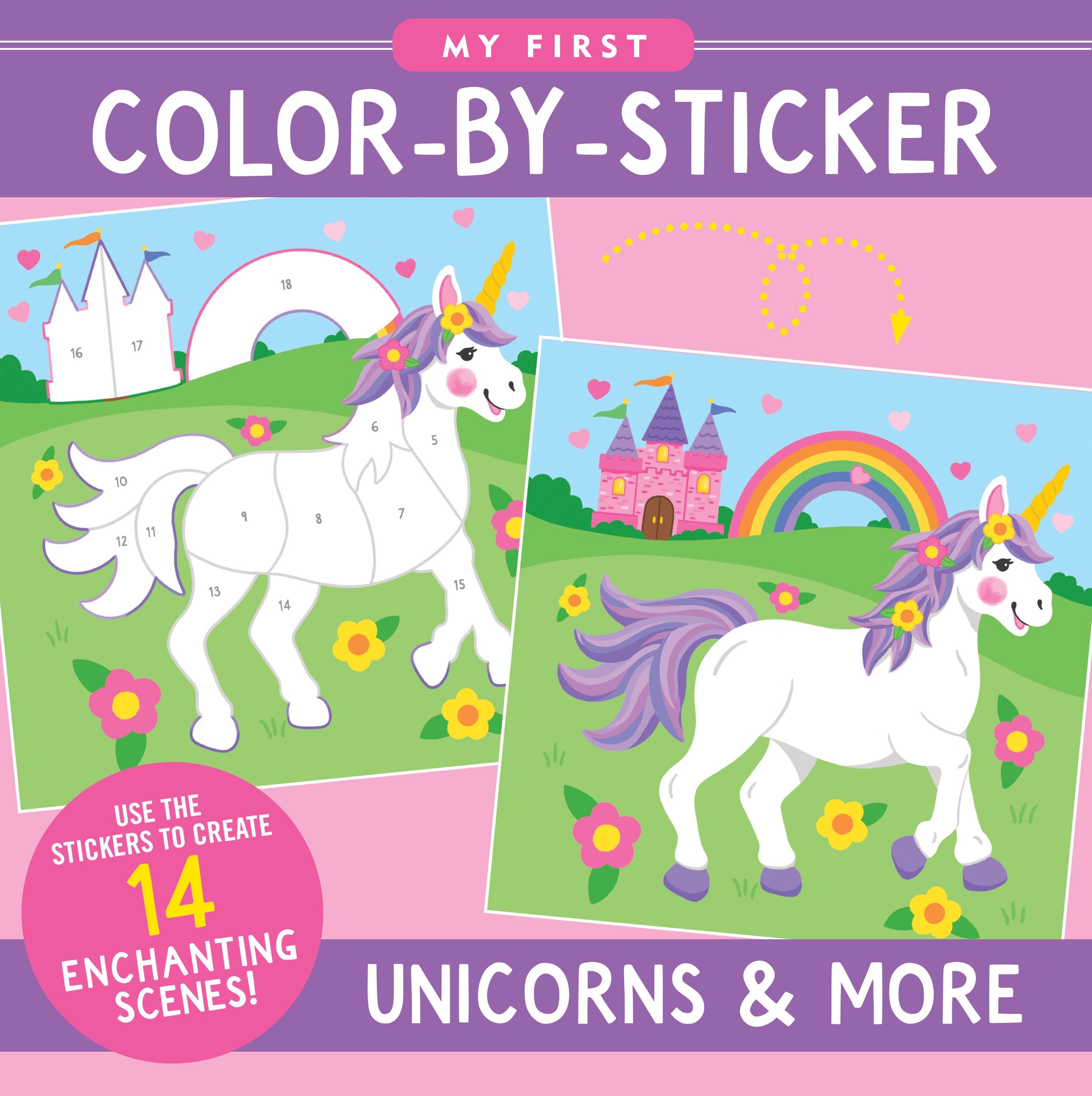 My First Color-by-Sticker Book -- Unicorns & More – Peter Pauper Press
