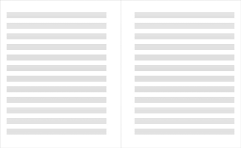 Music Manuscript Notebook (Regular Staff)