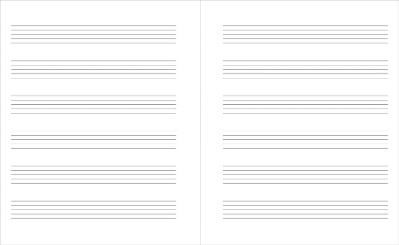 Music Manuscript Notebook (Wide Staff)