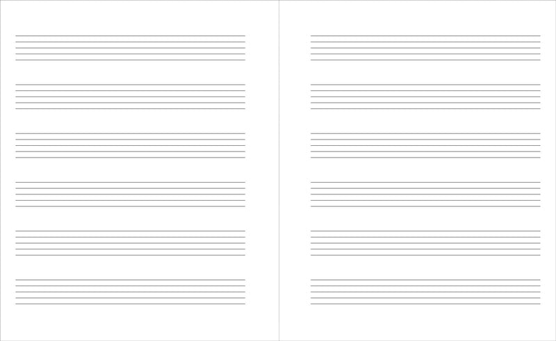 Music Manuscript Notebook (Wide Staff)