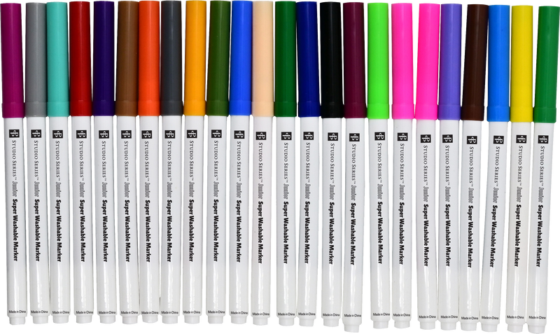 Super Washable Markers (Set of 24 Colors)