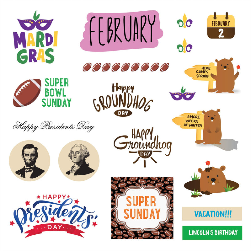 Holiday Calendar Stickers