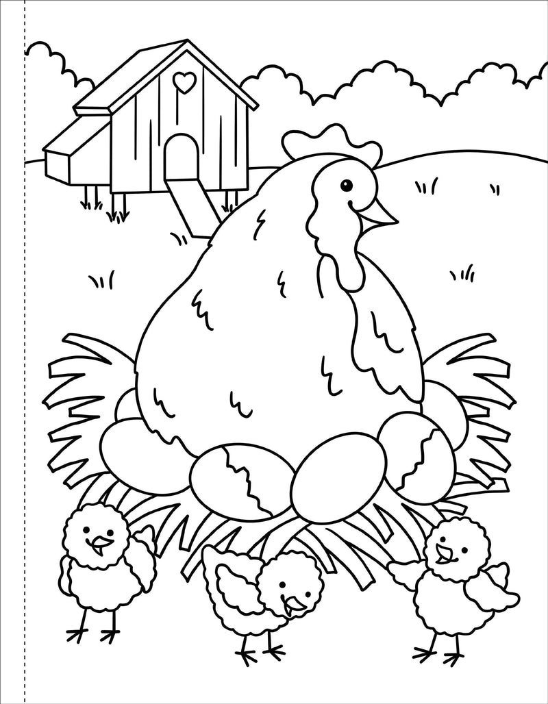 My First Coloring Book! On the Farm