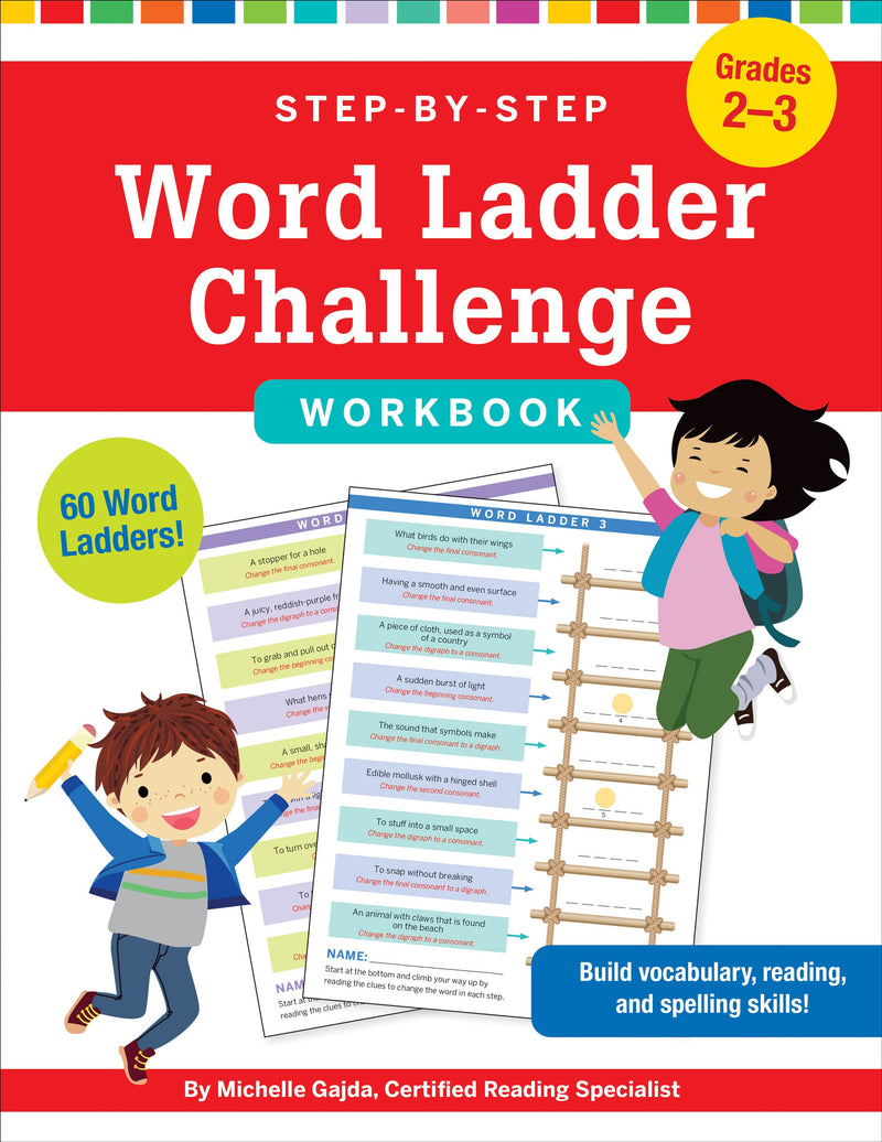 Step-by-Step Word Ladder Challenge Workbook (Grades 2-3)