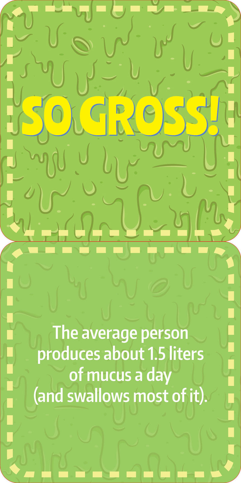 Gross Facts Lunch Box Notes for Kids!