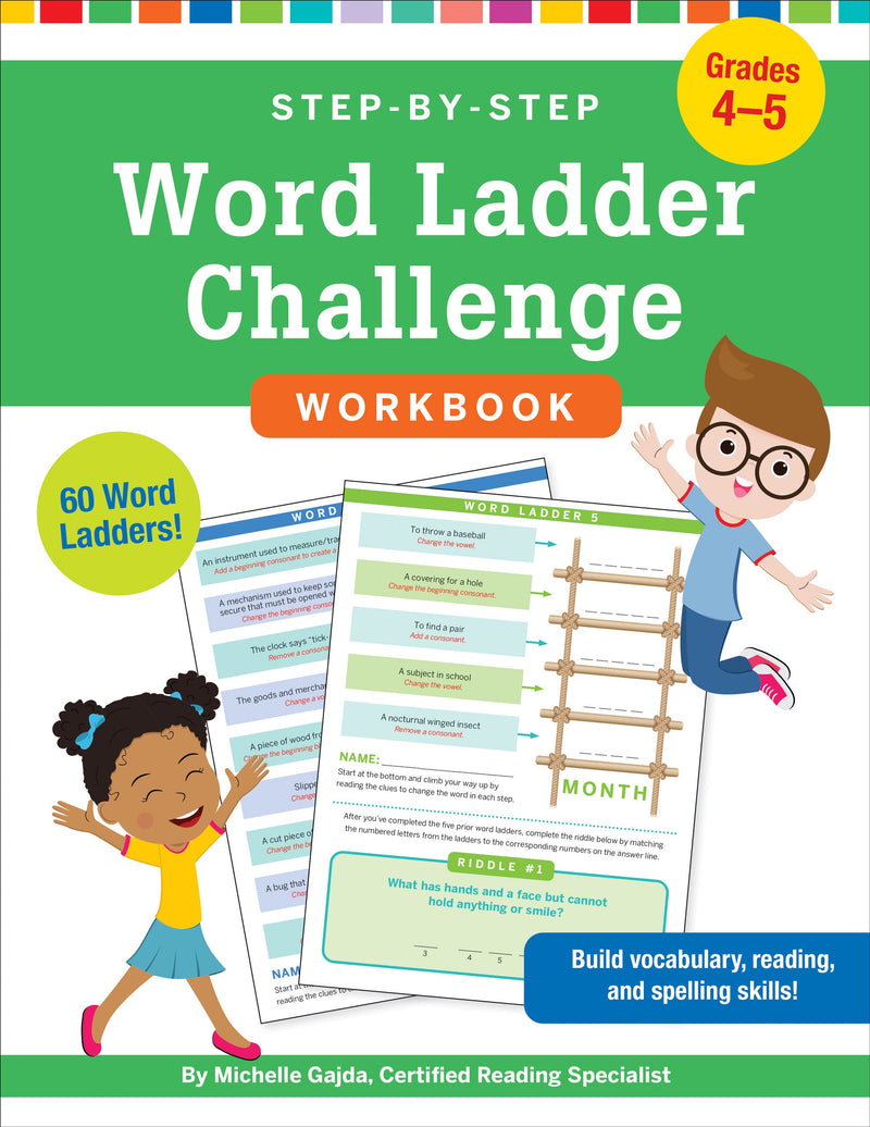 Step-by-Step Word Ladder Challenge Workbook (Grades 4-5)