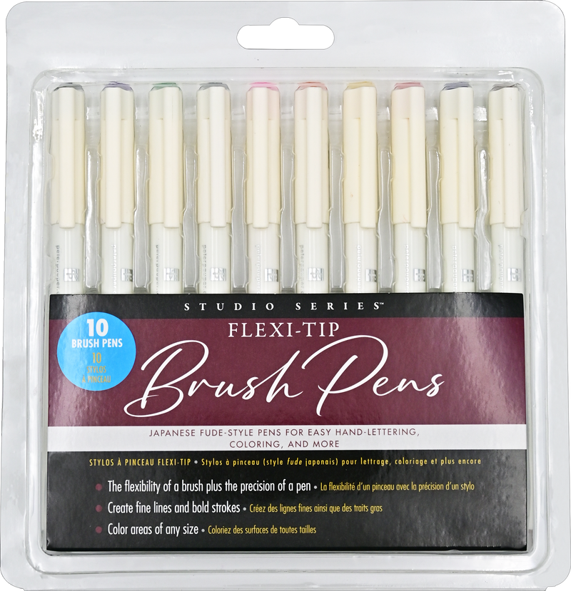 Flexi-Tip Brush Pens (Set of 10)