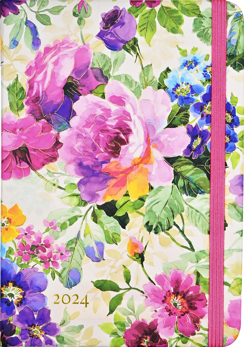 2024 Peony Garden Weekly Planner (16 months, Sept 2023 to Dec 2024)