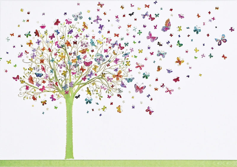 Tree of Butterflies Note Cards