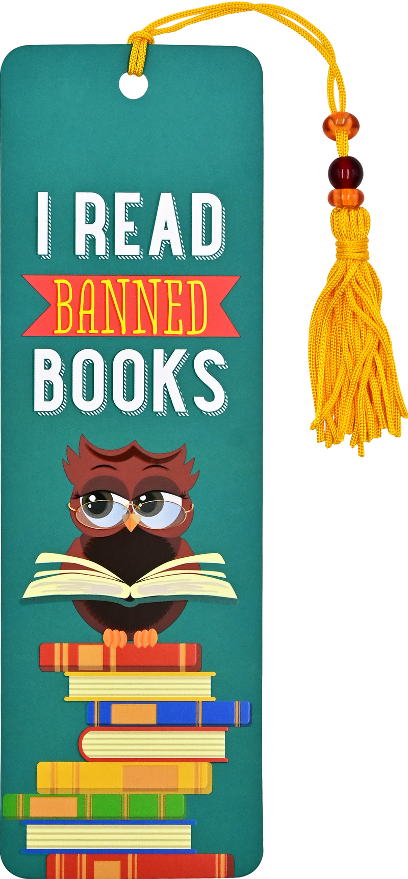 I Read Banned Books Beaded Bookmark