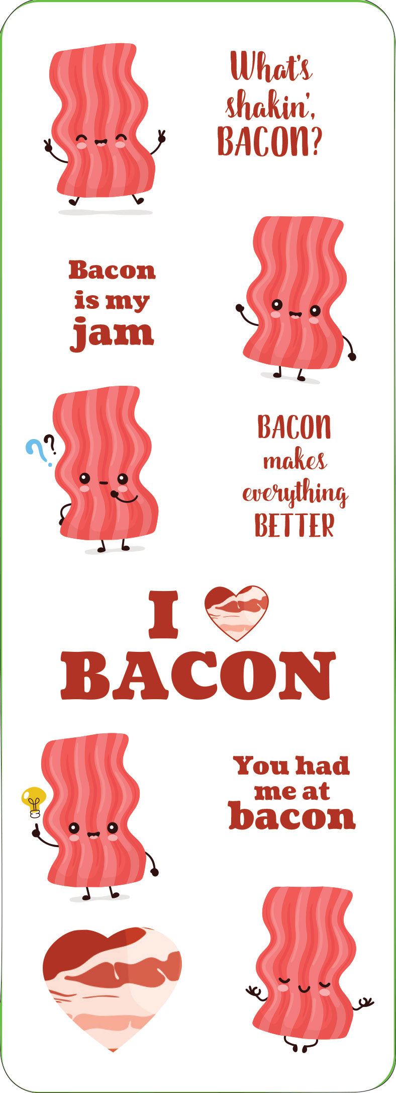 Bacon Sticker Set