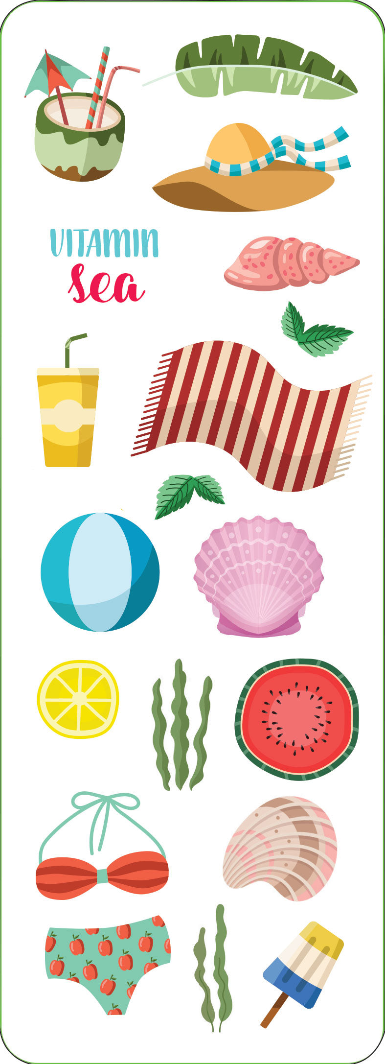 Beach Sticker Set