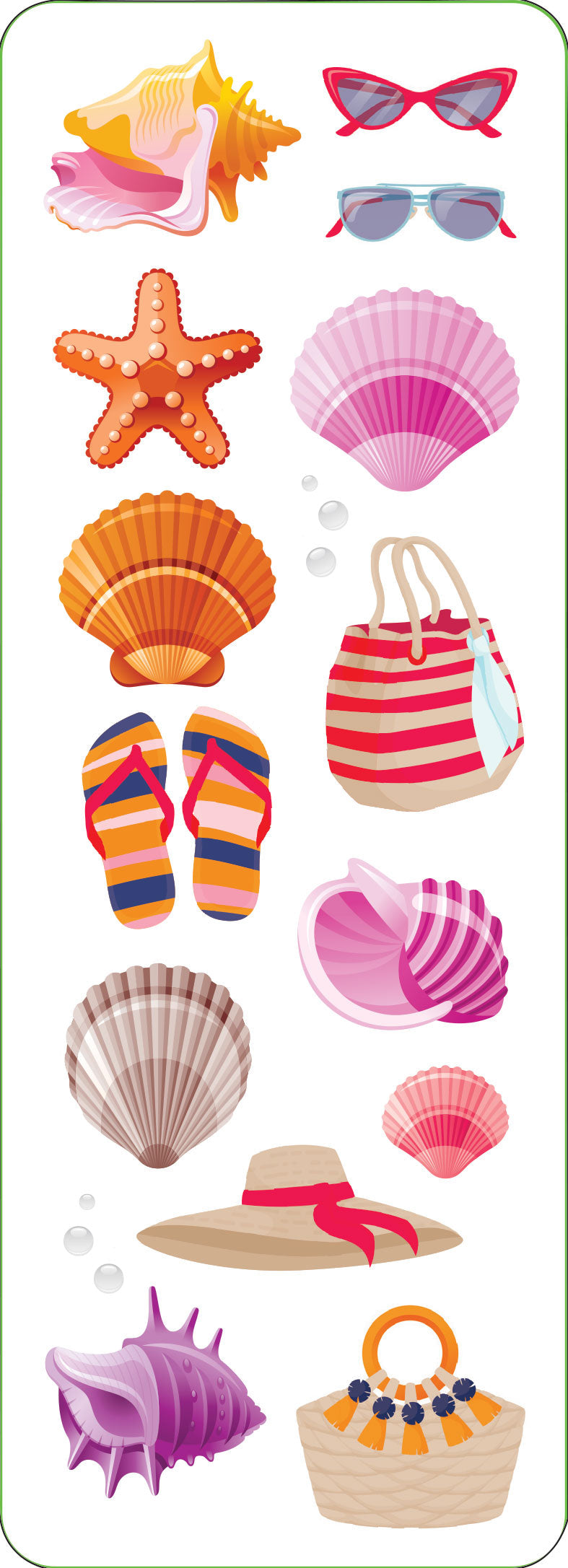 Beach Sticker Set