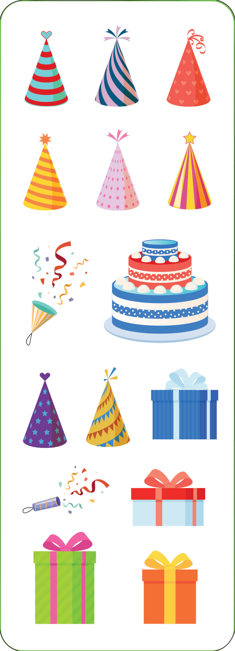 Birthday Sticker Set